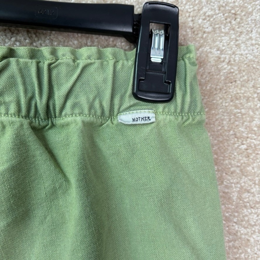 MOTHER The Springy Ankle Pants Women's 27 Green High Rise Utility Denim - Picture 12 of 14